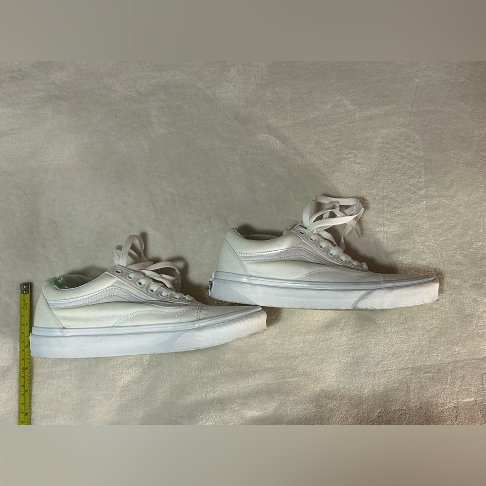 Vans white skate shoes women's 8.5 Men's 7 lace summer casual - Picture 3 of 7